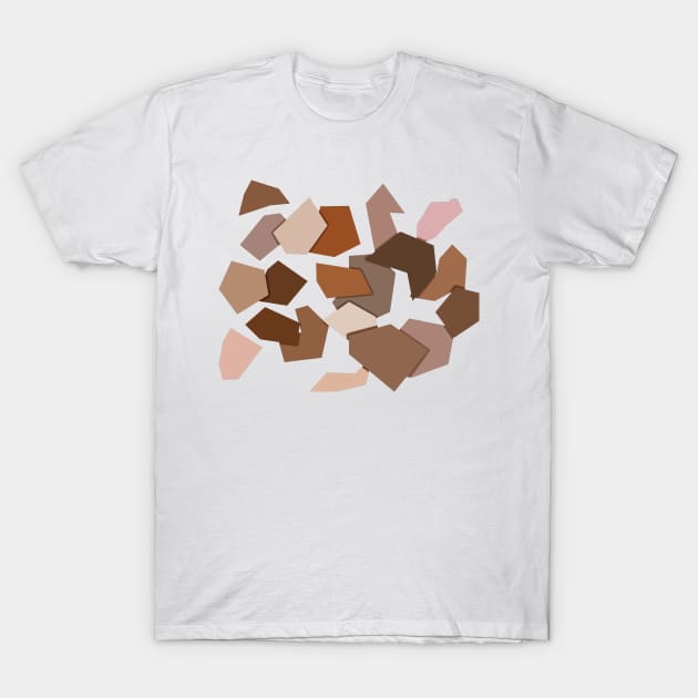 geometric pattern with earth tones T-Shirt by msro1